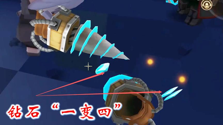 迷你世界联机高级生存89：小笼包的钻头给力，一个矿石变四颗钻石