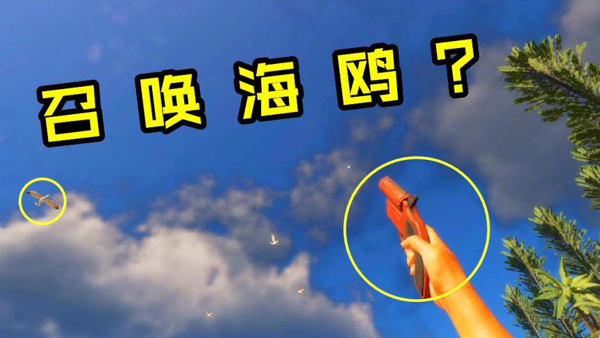 荒岛求生03：在海底捡到一把信号枪，却只能召唤海鸥？