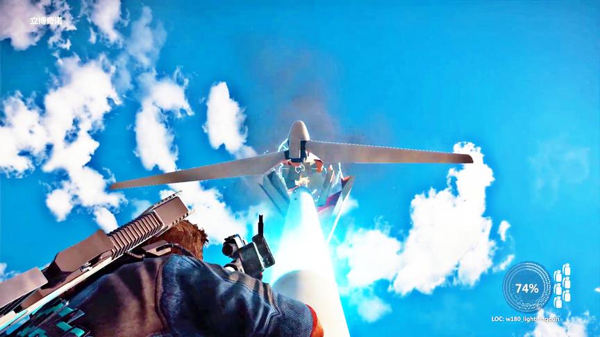 小林解说：召唤出雷电，电击风力发电机没想到还是解体了！