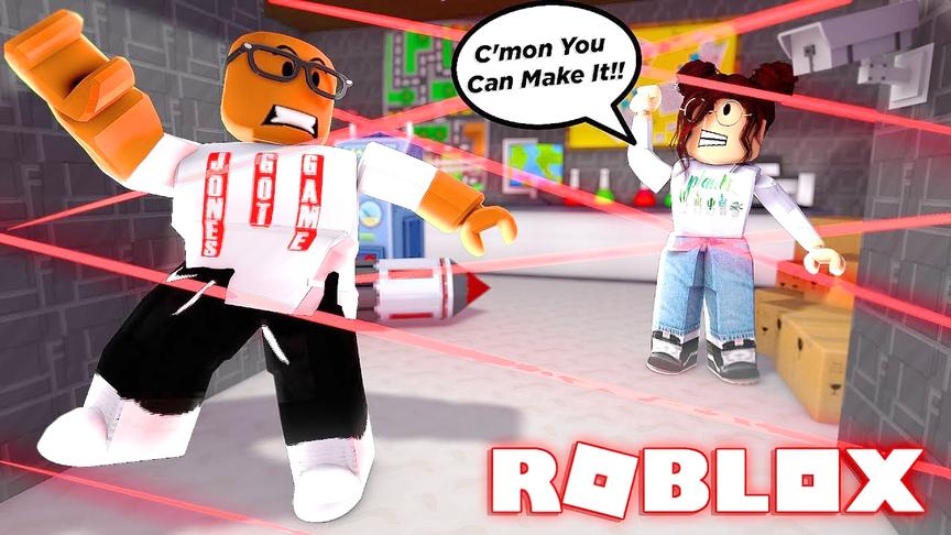 小飞象解说 Roblox逃生模拟器 紧张刺激跑酷！激光也太危险了吧？