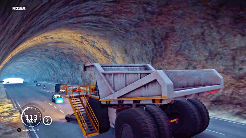 正当防卫3：矿石运输车开进隧道，路人最倒霉！