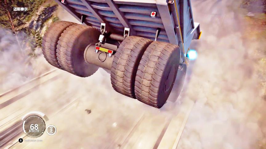 小林解说：矿石运输车摧毁一座桥梁，会有多轻松你一看便知！