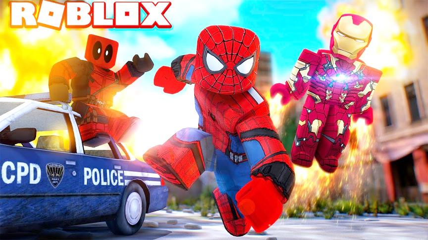 小飞象解说 Roblox超级英雄战争模拟器 变身蜘蛛侠还可以吐丝？