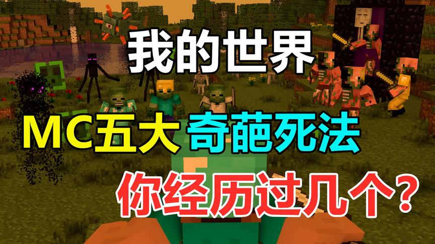 我的世界：MC五大奇葩死法，你经历过几个呢？