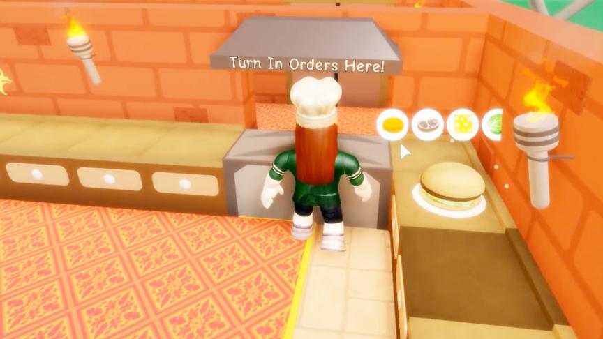 波波仔解说 roblox 虚拟世界“敢于做饭”：波波仔特制招牌汉堡！