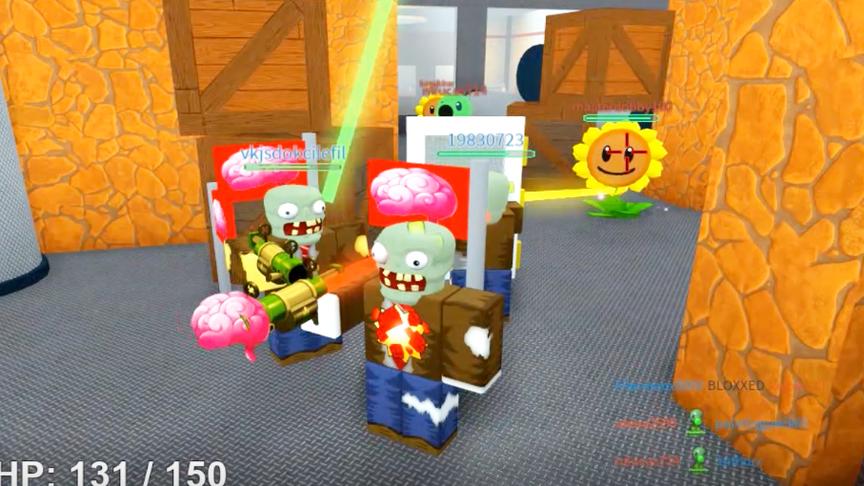 波波仔解说 roblox 虚拟世界“植物大战僵尸”：僵尸是最善良的！
