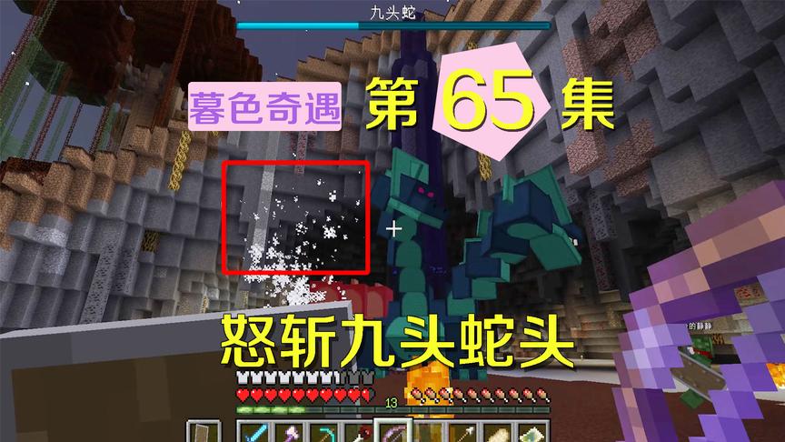 我的世界阿阳暮色奇遇65：打爆了一个蛇头又长出两个，果然九头蛇