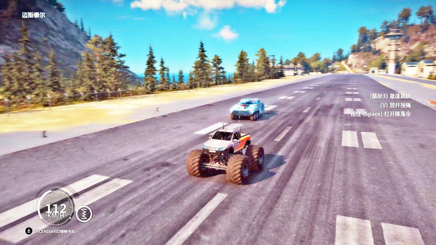 正当防卫3：真没想到大脚车的拉力那么强悍，坦克都能拉动！