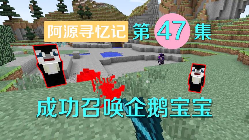 我的世界阿源寻忆记47：阿源召唤出企鹅兽，外表呆萌战斗力惊人！