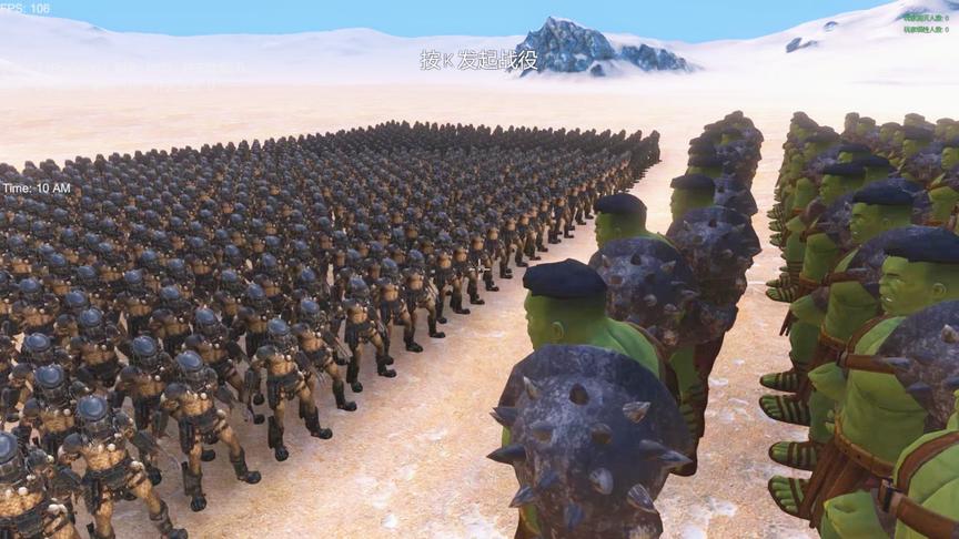 史诗战争模拟器：100绿巨人浩克vs1000铁血战士，猜对结局没？