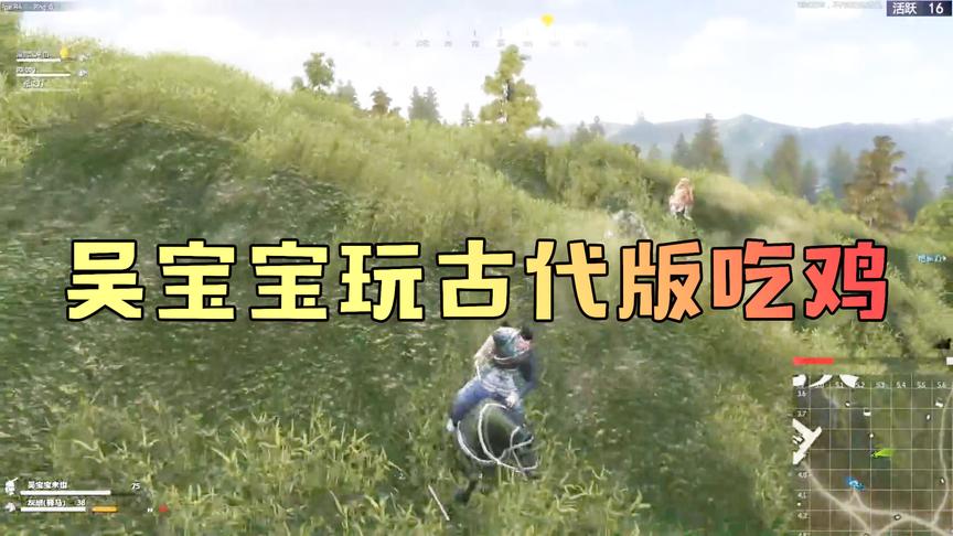 吴宝宝第一次玩古代版吃鸡游戏虎豹骑 他在野外碰到了几只老虎