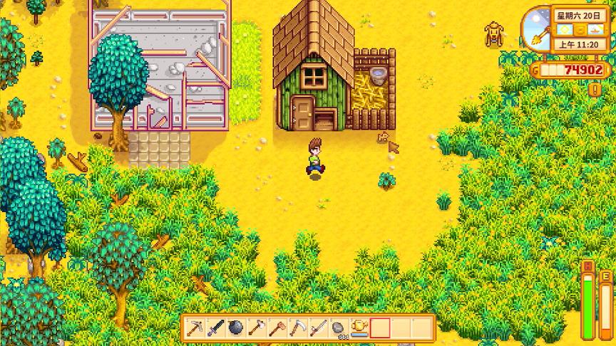 星露谷物语EP18：鸡舍建好了，准备开启畜牧业之旅