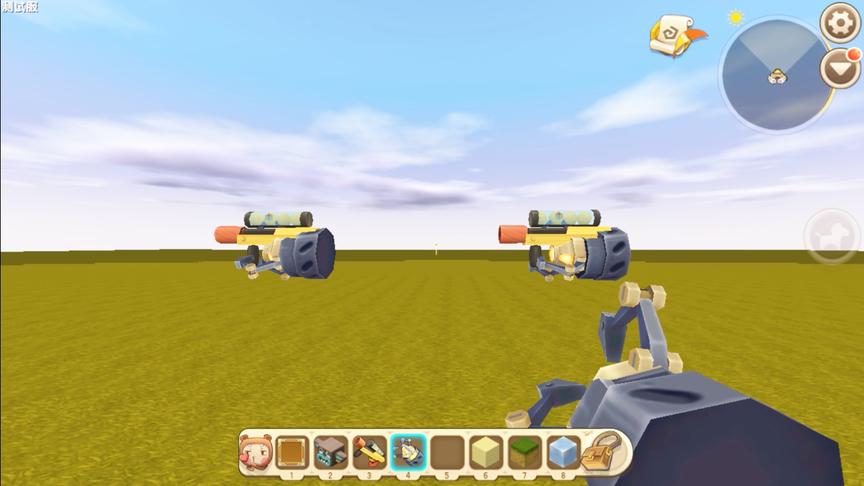 迷你世界：测试服新武器“重力镭射手枪”，被攻击中会悬浮到太空