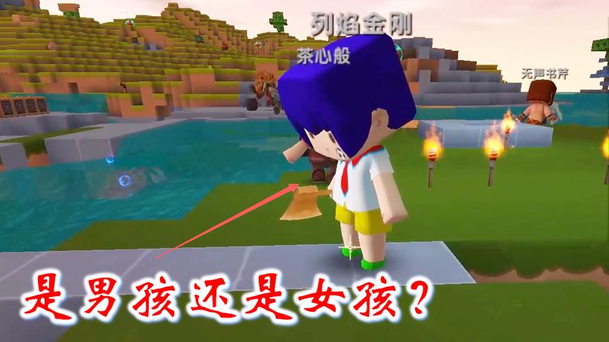 迷你世界粉丝联机14：新伙伴皮肤很特别，不知道是男孩还是女孩！