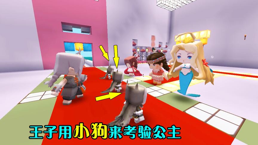 迷你世界：聪明的王子，为了考验公主，却用小狗来考验公主的真心