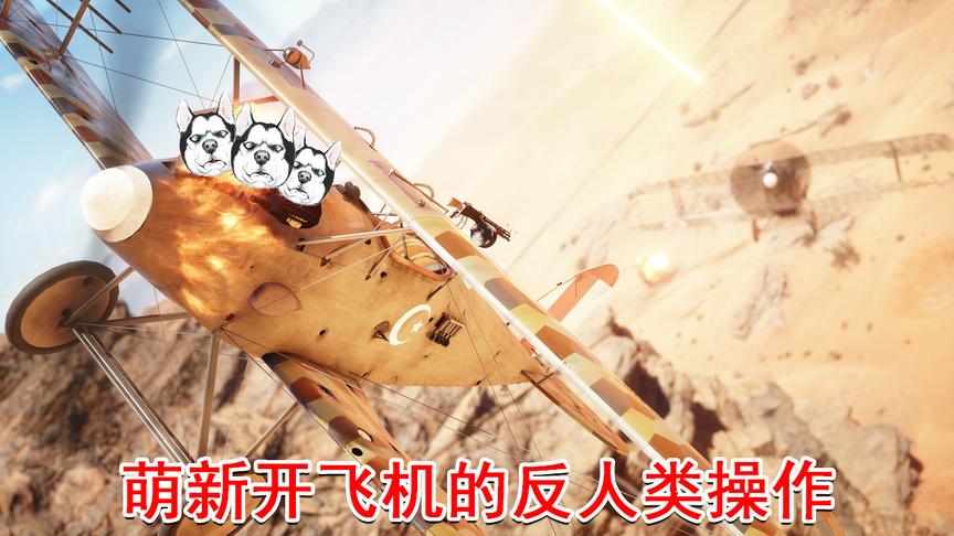 战地1：神经哥斗胆试驾一战飞机，结果这操作让人感到窒息！