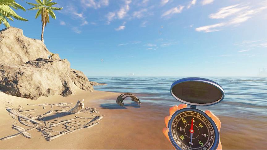 荒岛求生4：拿指南针，乘皮艇发现新大陆，抓只大闸蟹犒劳自己！