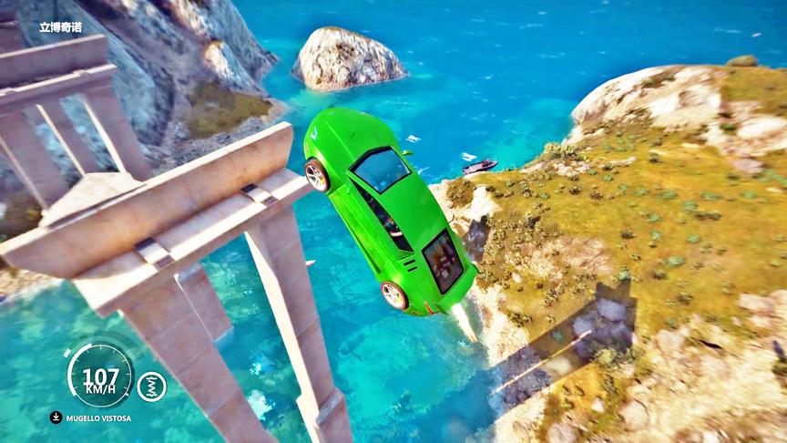 正当防卫3：超级跑车的弹力能力也太强劲了，简直不敢看！