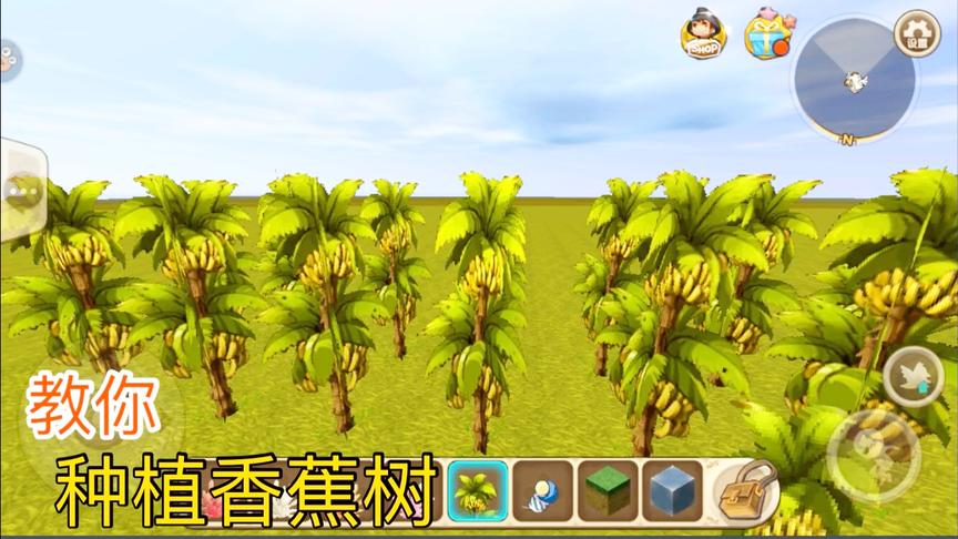 迷你世界：教你种植绝版“香蕉树”！居然还有隐藏的果树！