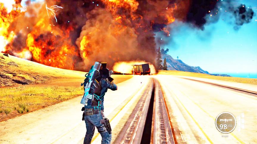 小林解说：小型核弹炮轰正在行驶的火车，结果不敢想象！