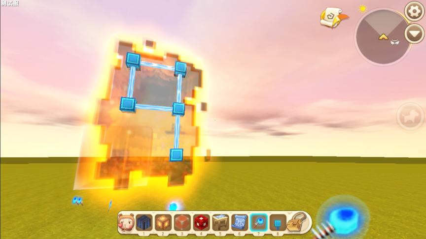 迷你世界：电流传送门教程，电线居然可以和地心之门接通！