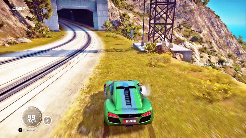正当防卫3：跑车极速测试，速度太快刹车都困难！