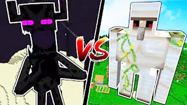 MC泰坦末影人大战泰坦铁傀儡王者争霸会更强 我的世界模组秀EP55