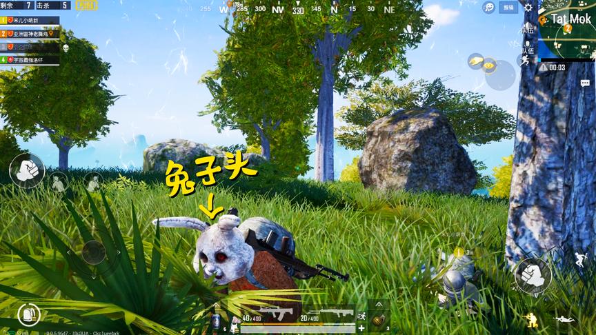 刺激战场：决赛圈我故意摘掉头盔，露出兔子头，结果万万没想到啊