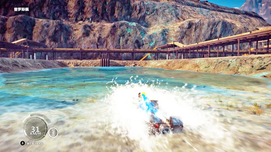 小林解说：F1赛车底盘那么低，没想到涉水能力不容小视！