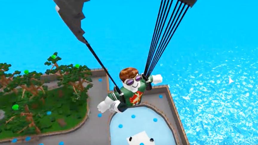 波波仔解说 roblox 极限跳伞：玩好吃鸡第一步就是要练好跳伞！