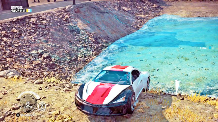 小林热游解说：超级跑车涉水测试，结果竟然变成这样！
