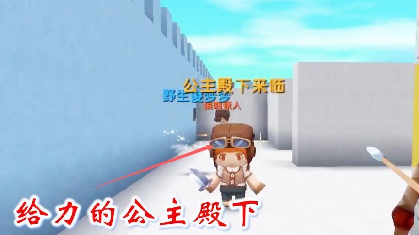 迷你世界粉丝对战1：在对战游戏中，公主殿下一队给力，赢得比赛