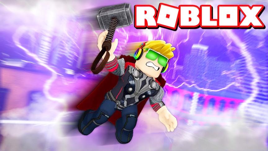 Roblox超级英雄大亨 变身雷神索尔！复仇者联盟集结！小飞象解说