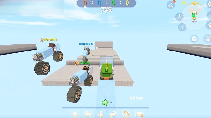 飞越虚空赛车，第1局输了，第2局终于赢了。