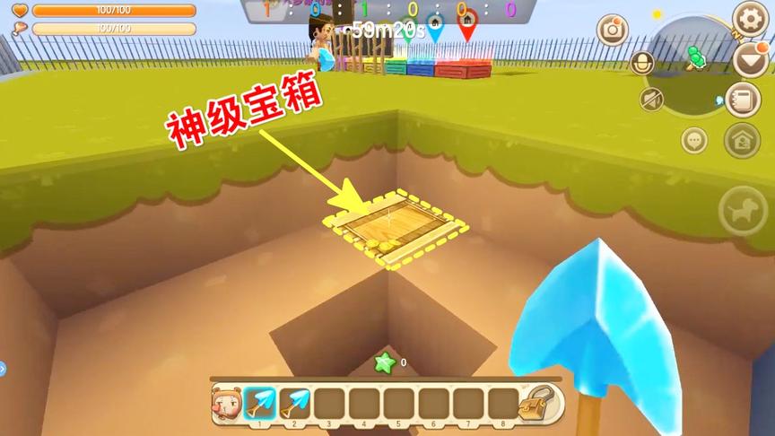 迷你世界《挖宝藏大对决》入梦挖到了神级宝箱，打开看看都有啥？