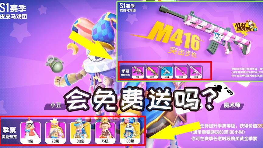 S1季票奖励5款香肠皮肤，5款枪械皮肤。你们说会是免费的吗