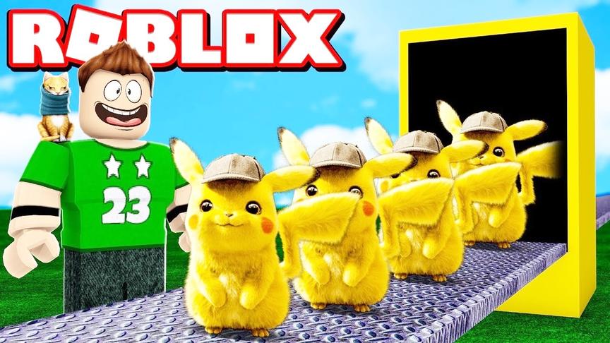 小飞象解说 Roblox神奇宝贝大亨 我居然变身大侦探皮卡丘！