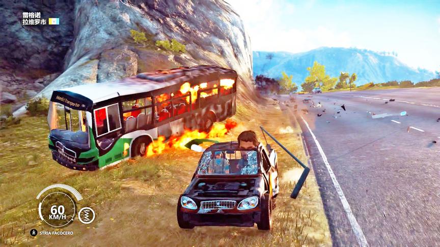 正当防卫3：公交车在这辆皮卡面前，也是渣渣级别的！