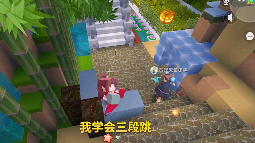 迷你世界生存极限133：小宇是腿脚灵活，轻松学会跑酷三段跳