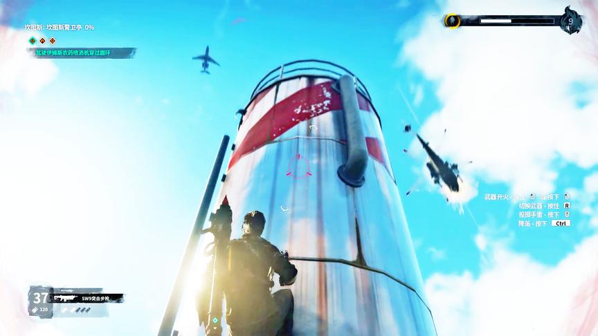 小林解说：正当防卫4没想到油桶能够起飞上天，这钱花的值！