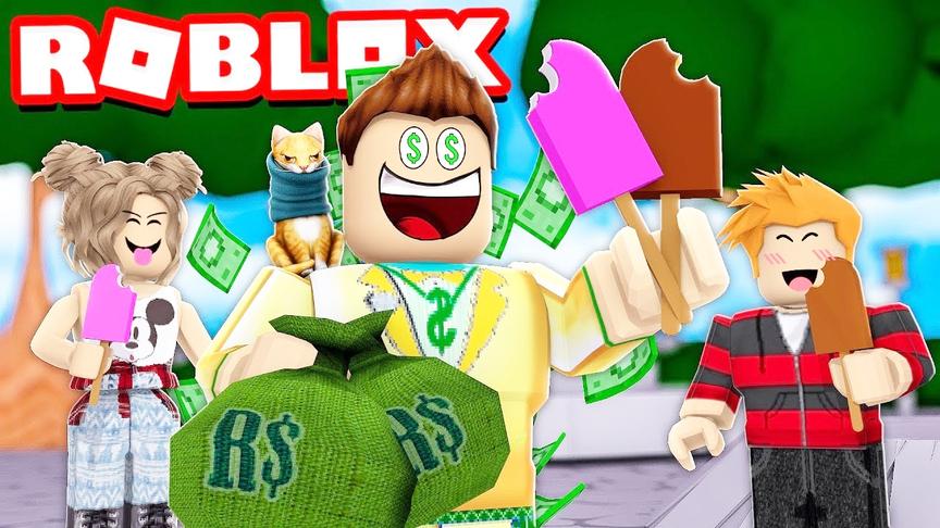 Roblox冰棒模拟器：试吃美味冰棒 这是小时候的绿舌头吗？