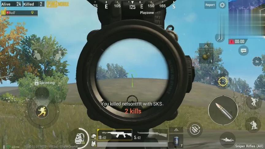 刺激战场:狙击手征战国际服，精准堪比外挂，老外无力还击!