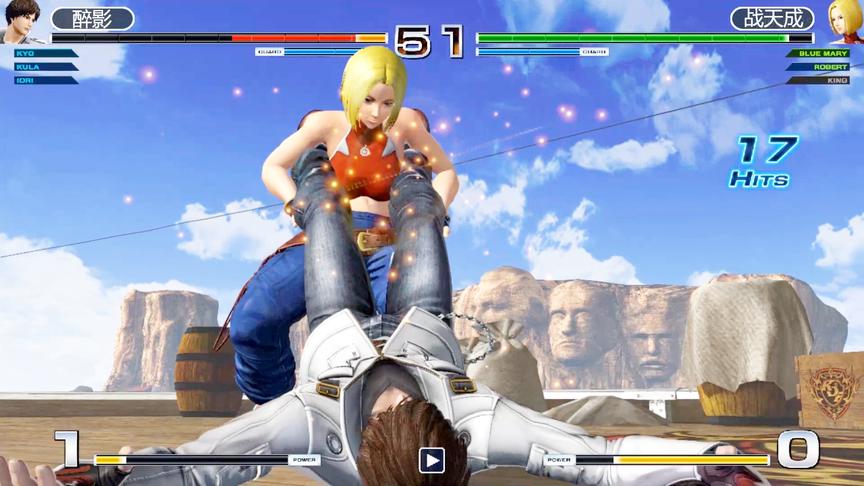 拳皇14：玛丽连招接顶点必杀技，战天成在14版本也这么猛？