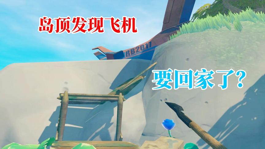 木筏求生159：我在小岛上发现飞机！我们终于要回家了！