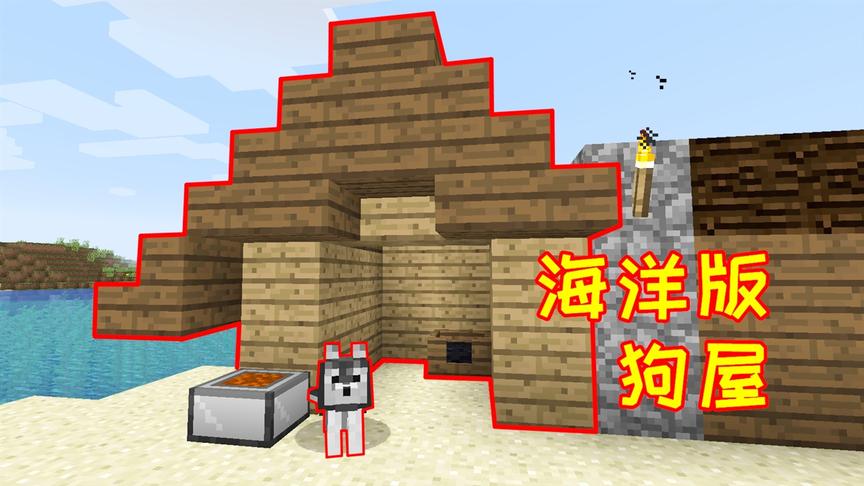 小毅海洋版146：建造一间小狗屋，里面还有小狗专用床！