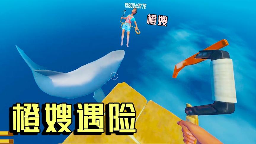 带橙嫂出海遇海难 捡到木筏侥幸存活后 橙嫂掉进海里遭鲨鱼攻击！