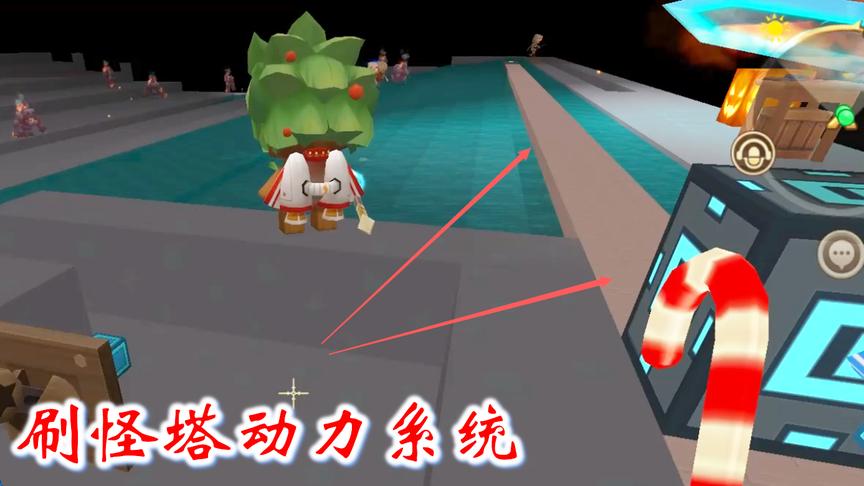 迷你世界联机高级生存235：我和兔八哥，把刷怪塔动力系统做好了