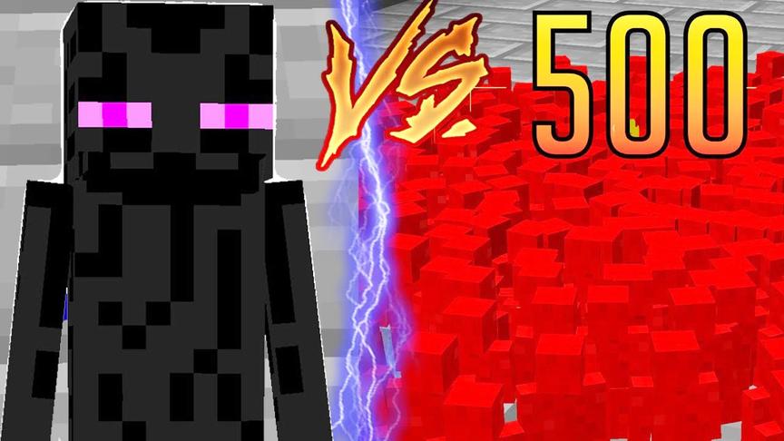 我的世界生物大乱斗17：迷你粘土人挑战末地末影人