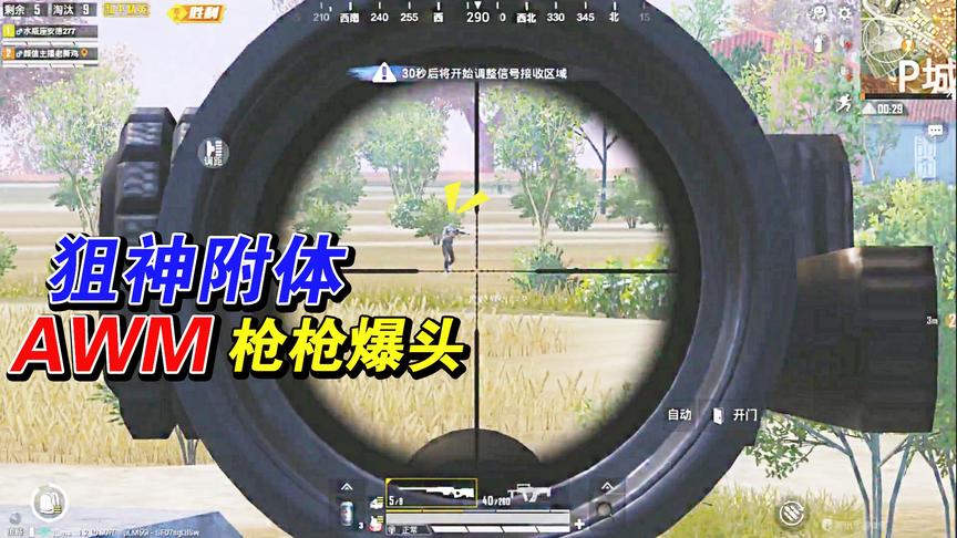 乌鸦玩游戏：和老撕鸡从N港一路打到P城，狙神附体AWM枪枪爆头