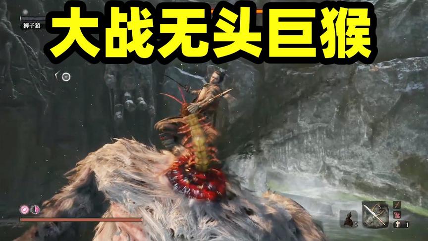 只狼05：巨猴脑袋掉了，还能战斗，想不到竟是它体内蜈蚣作祟！